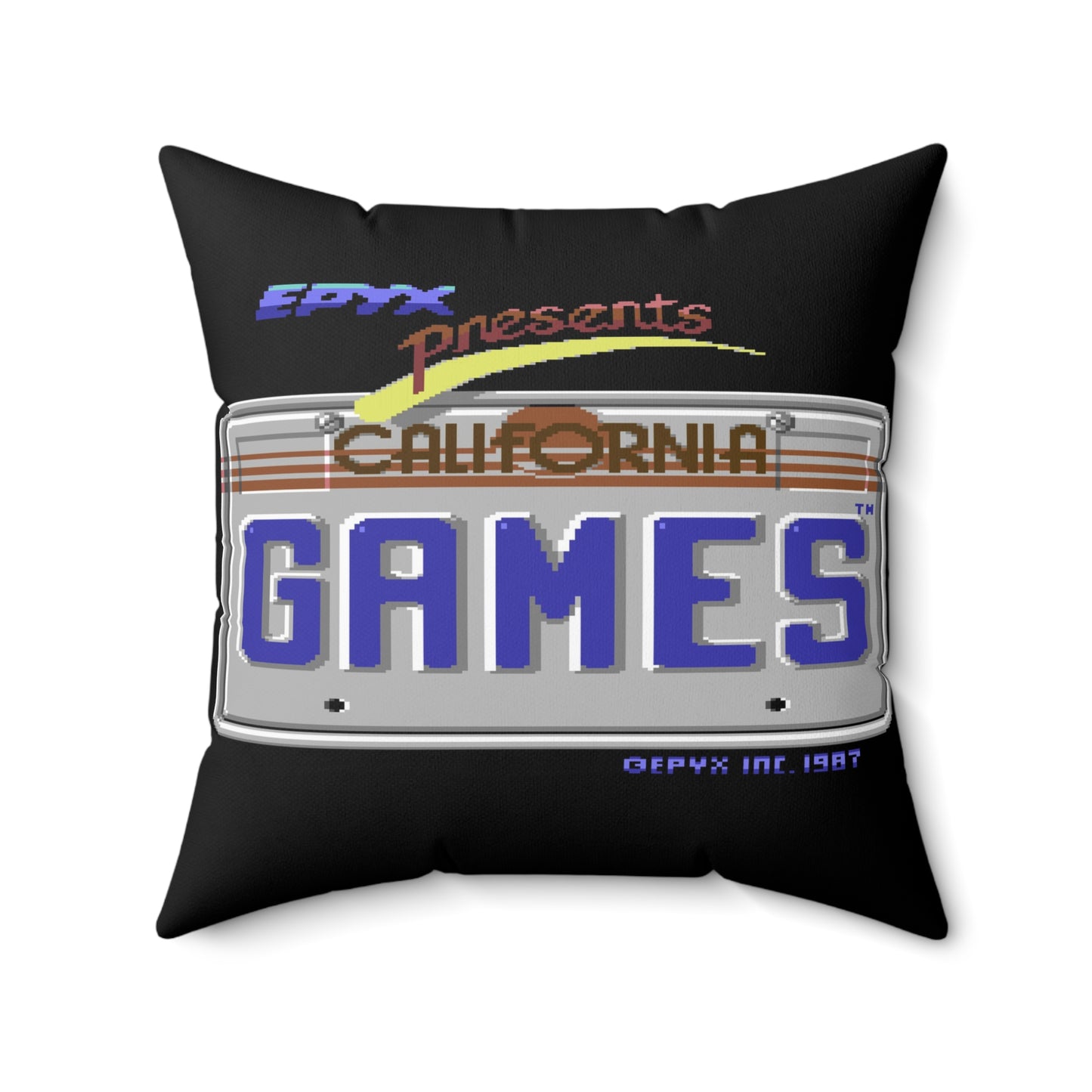 California Games Spun Polyester Square Pillow