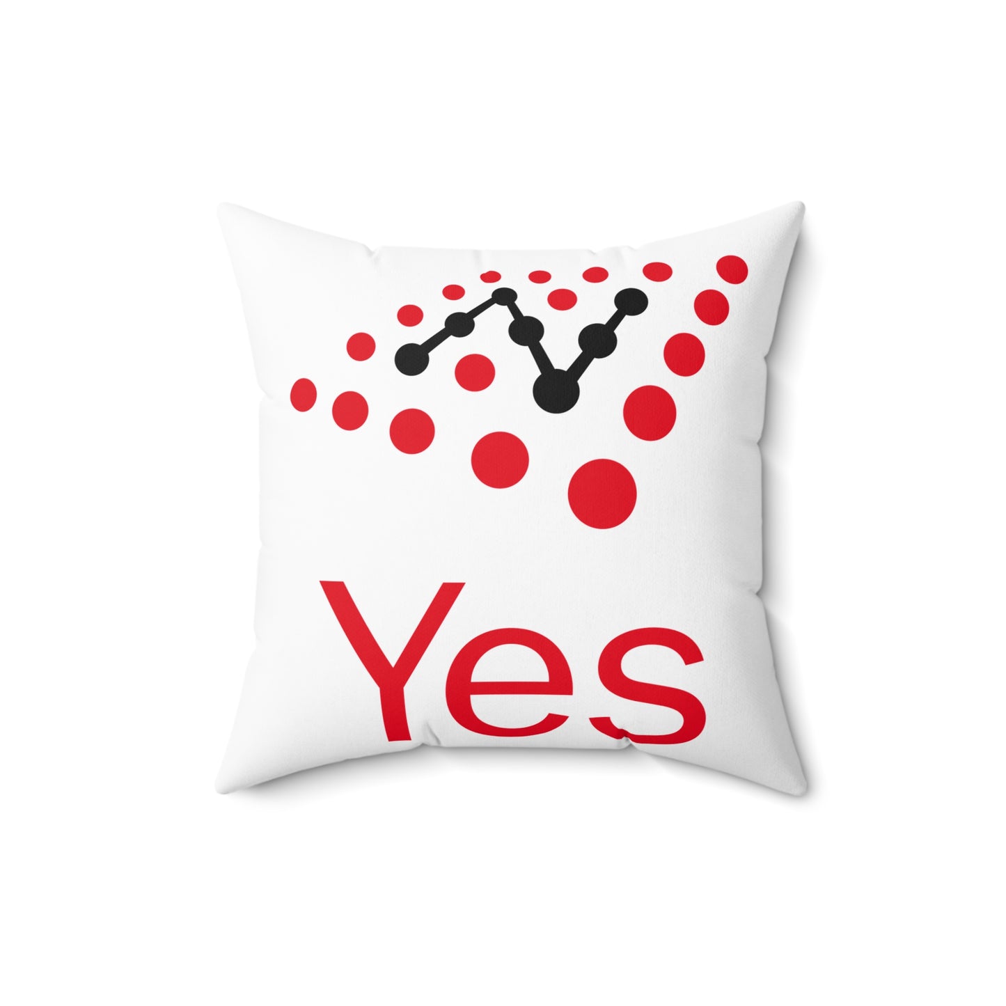 Novell Spun Polyester Square Pillow