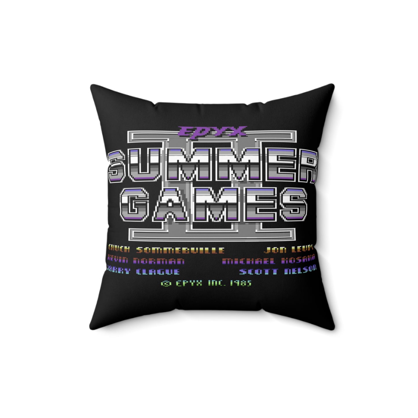 Summer Games Spun Polyester Square Pillow