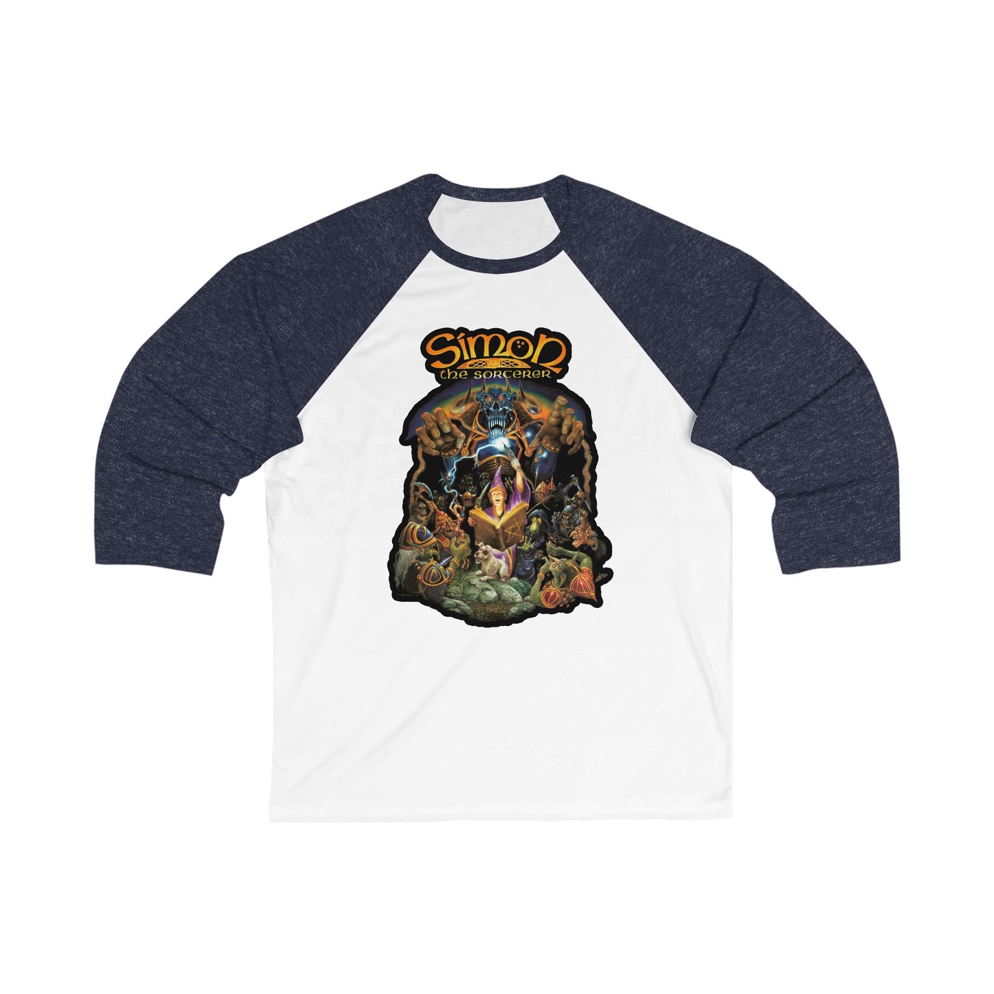 Simon the Sorcerer Unisex 3/4 Sleeve Baseball Tee