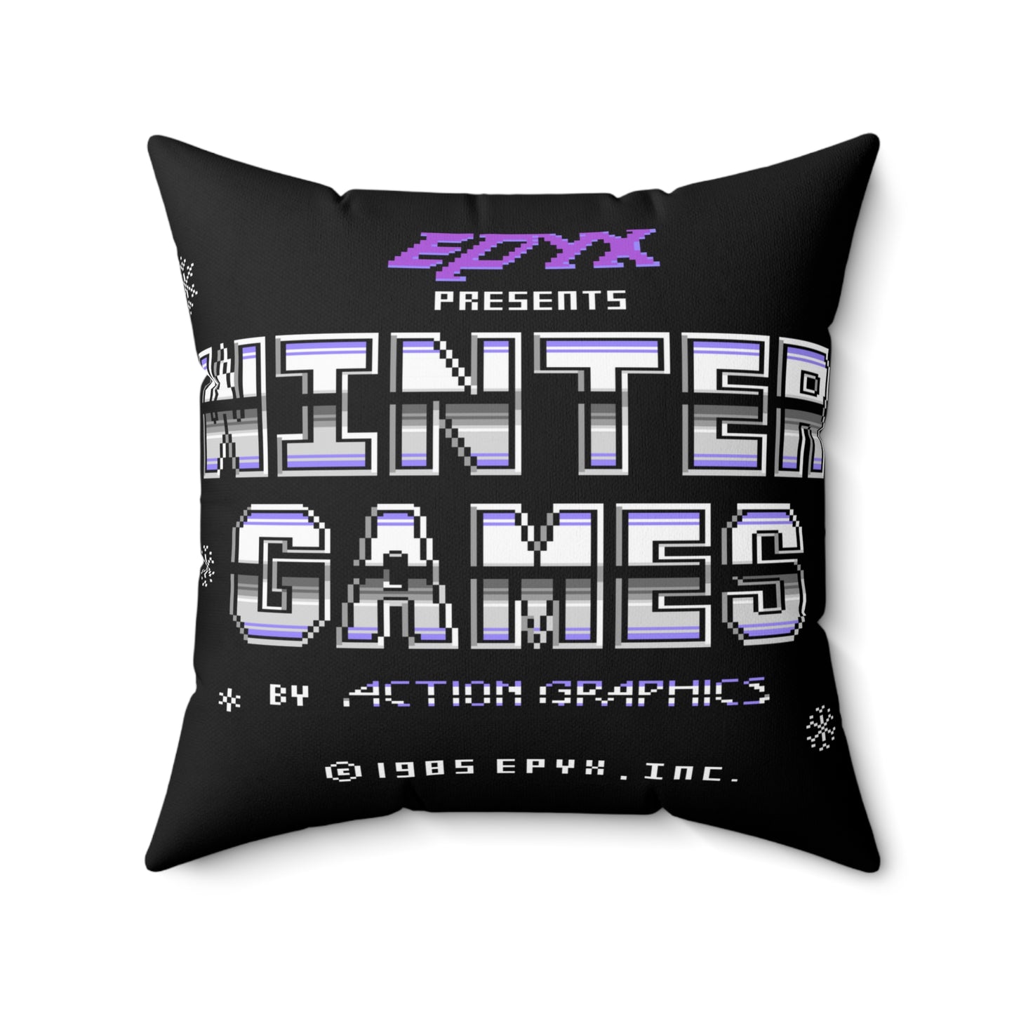 Winter Games Spun Polyester Square Pillow