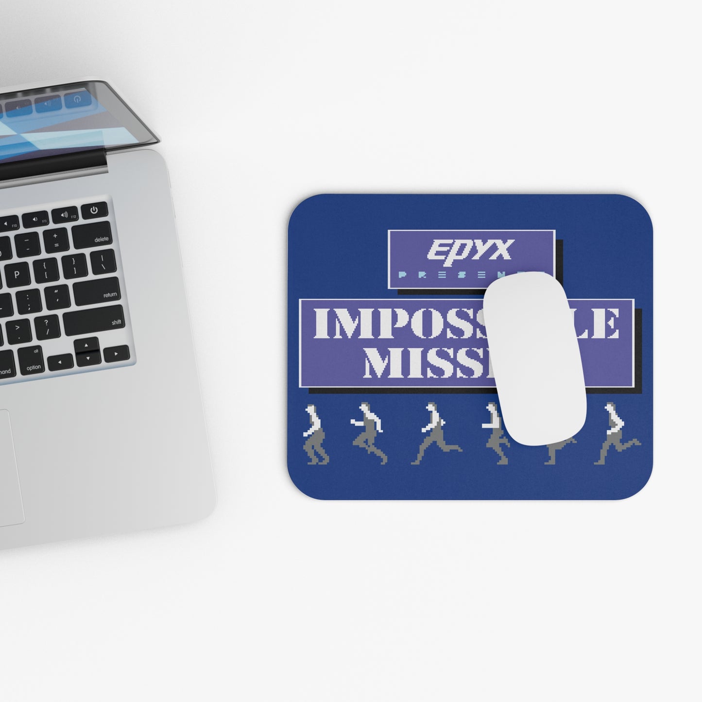 Impossible Mission Running Man Mouse Pad (Rectangle)