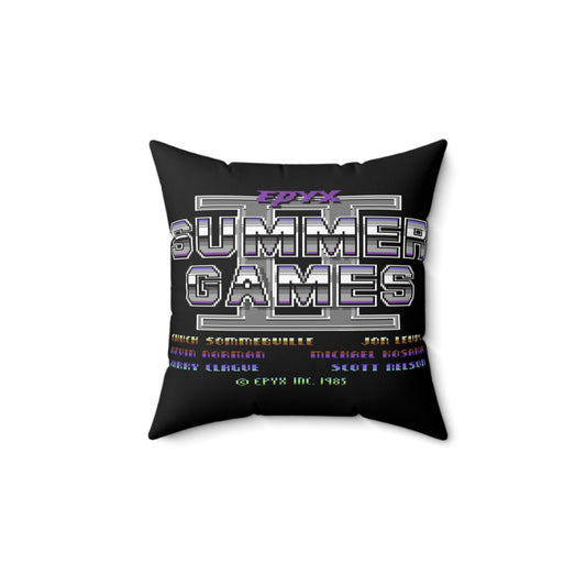 Summer Games Spun Polyester Square Pillow