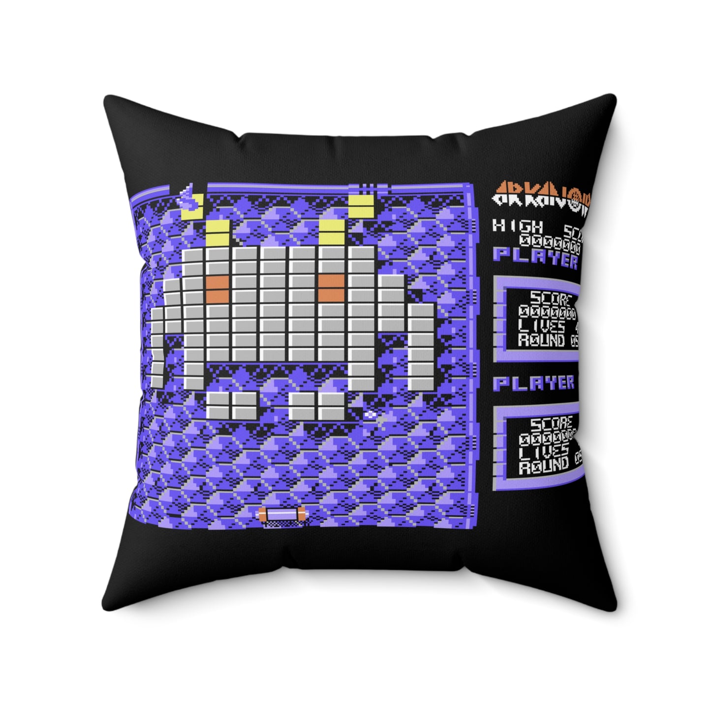 Arkanoid Spun Polyester Square Pillow