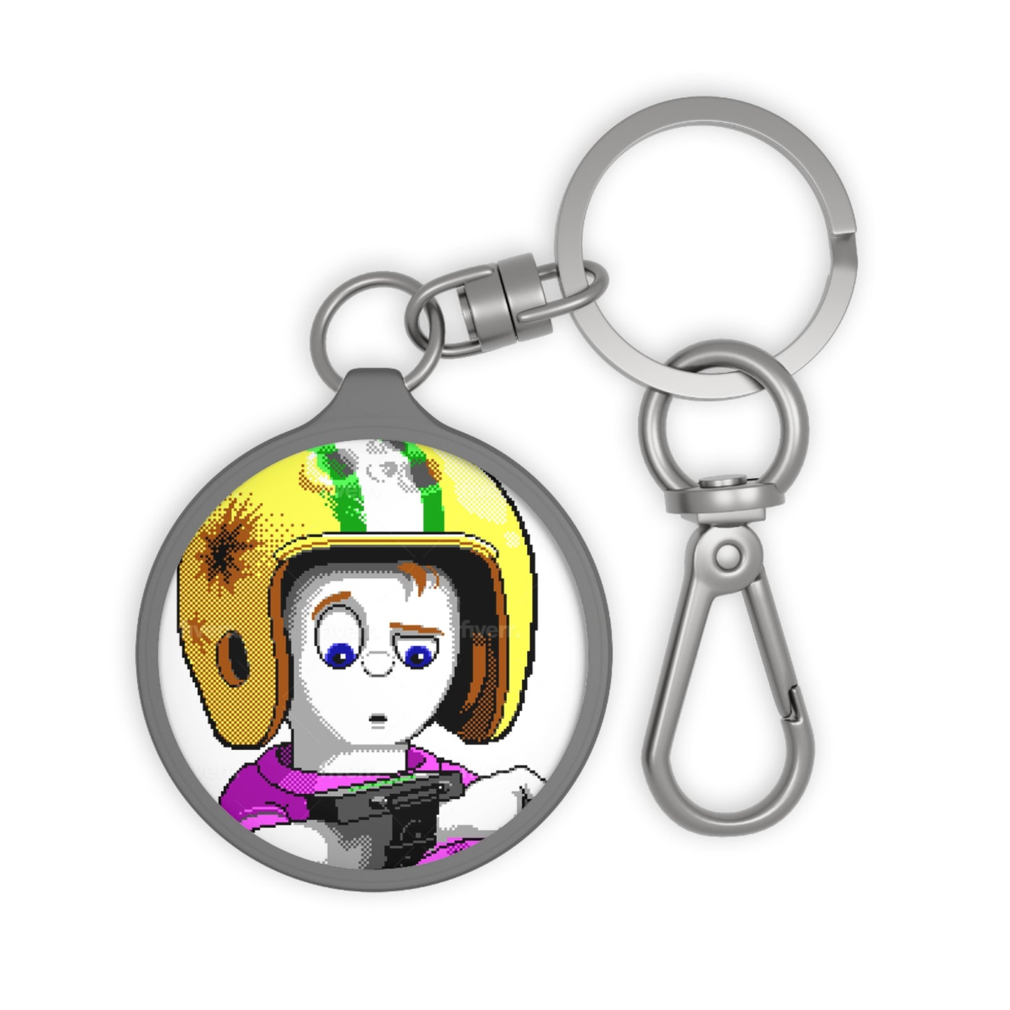 Commander Keen Keyring Tag