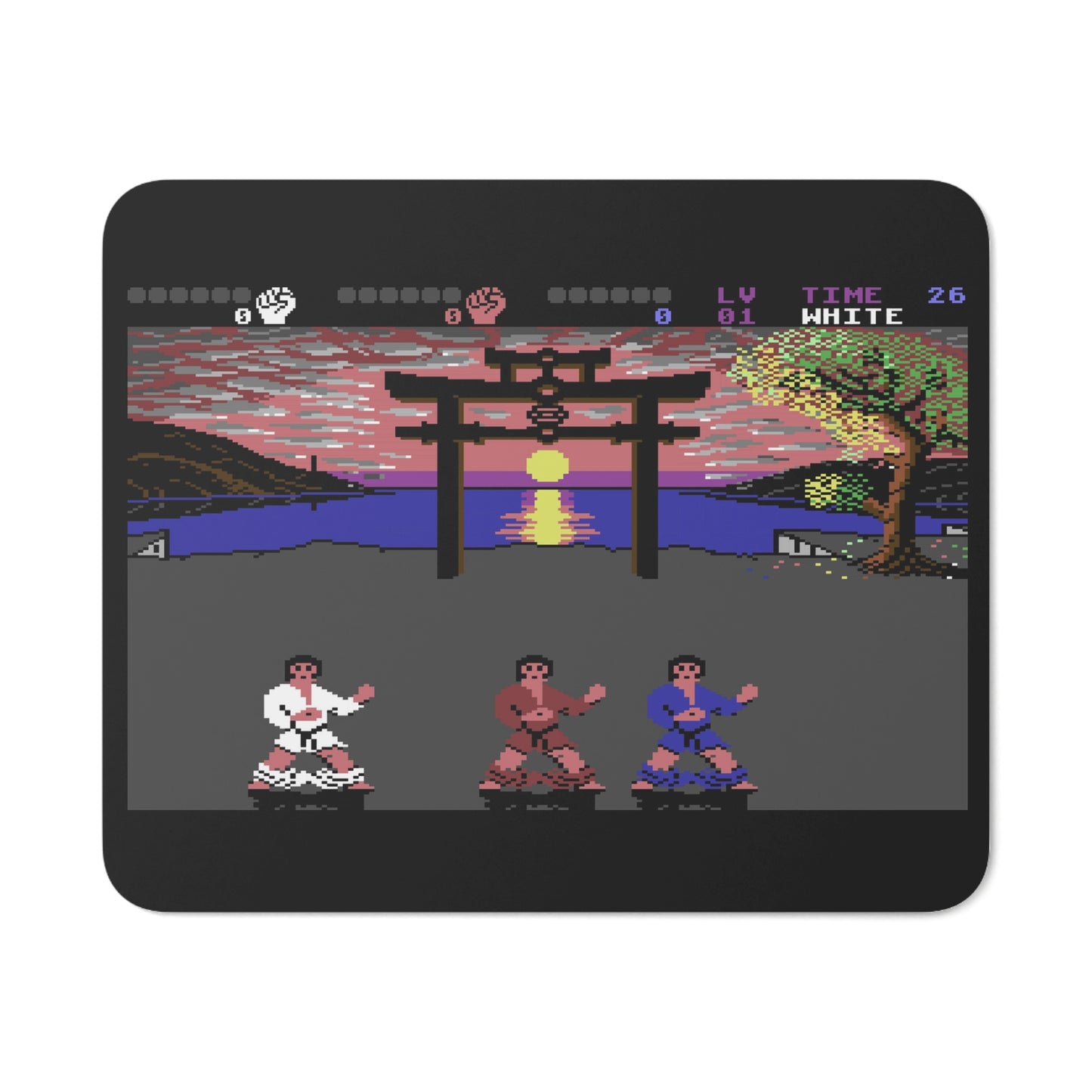 International Karate Desk Mouse Pad