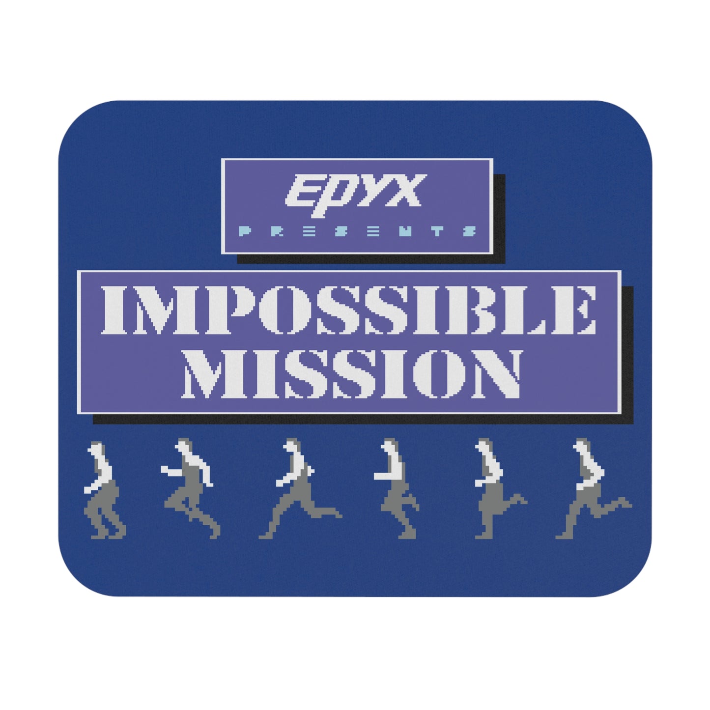 Impossible Mission Running Man Mouse Pad (Rectangle)