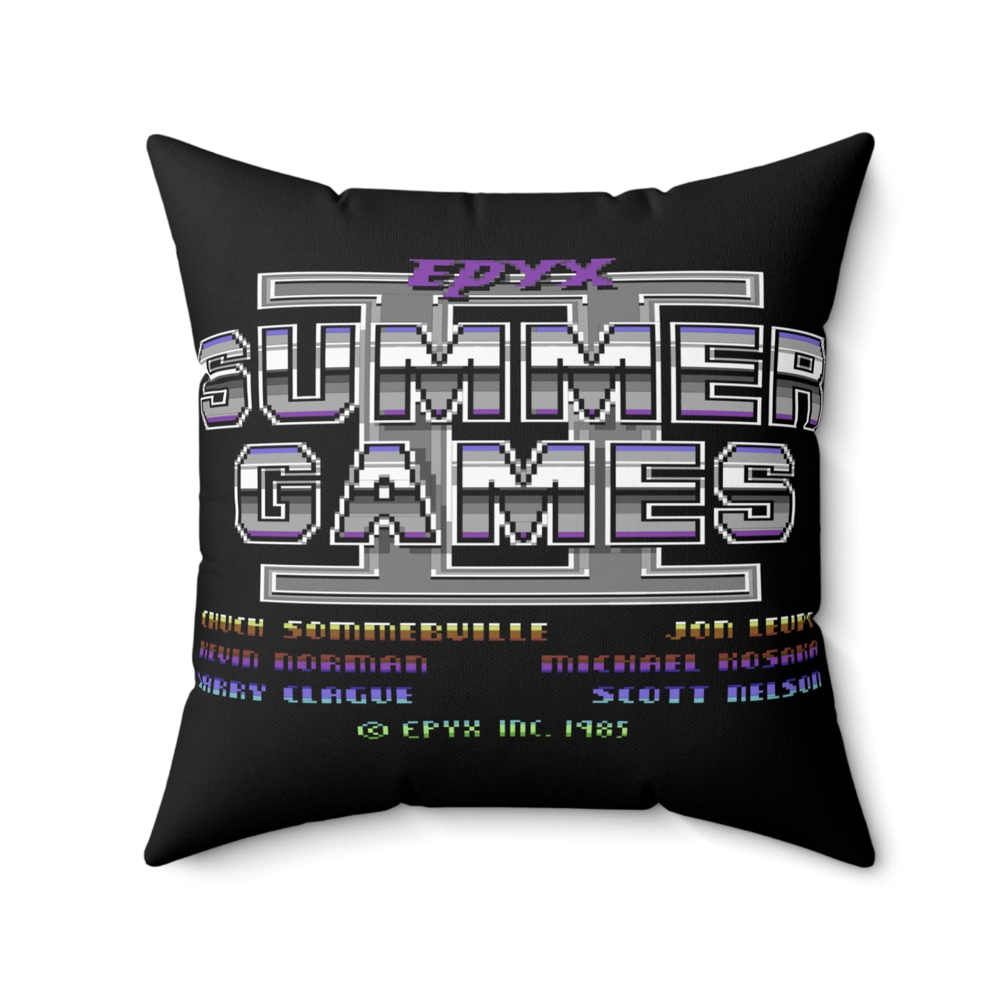 Summer Games Spun Polyester Square Pillow