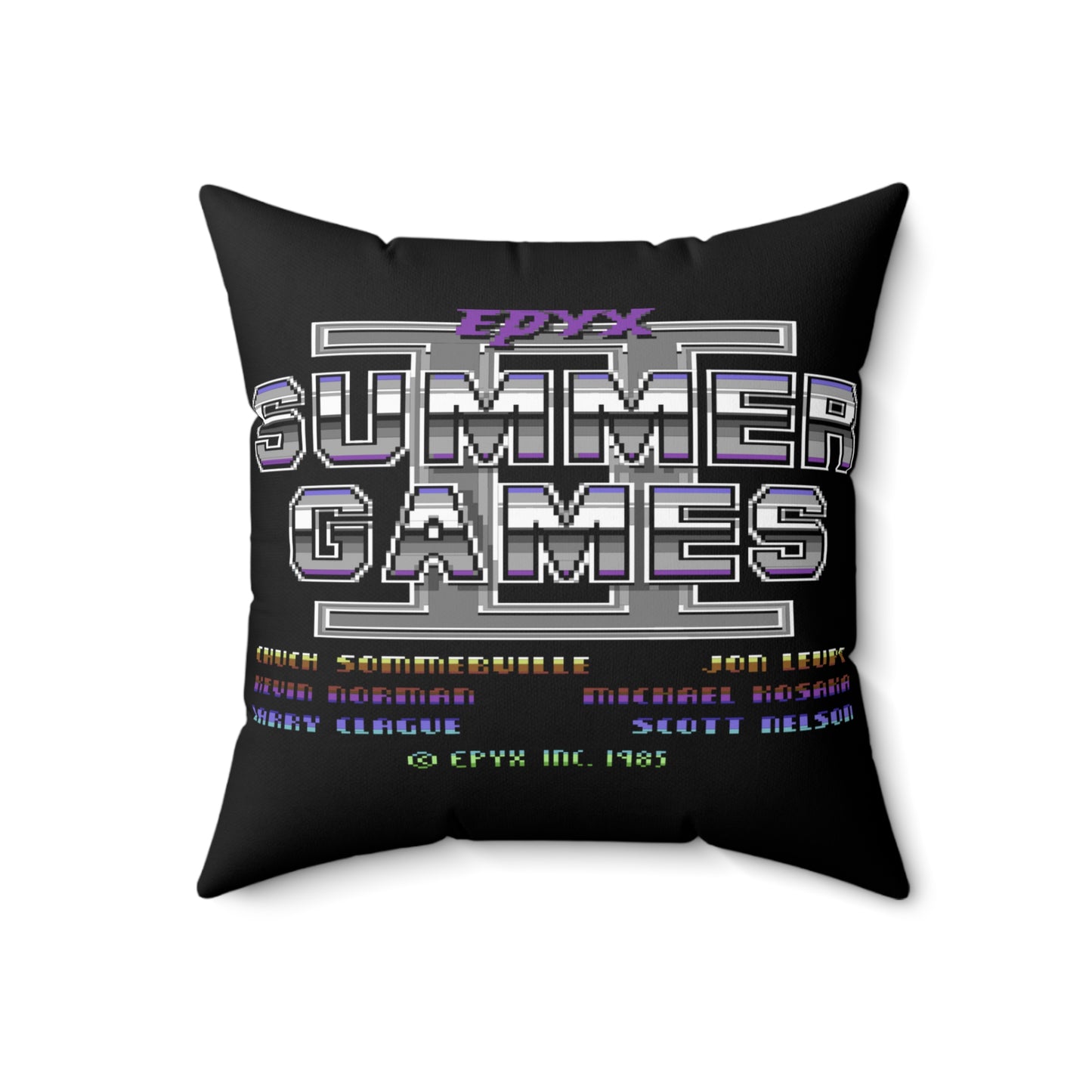 Summer Games Spun Polyester Square Pillow