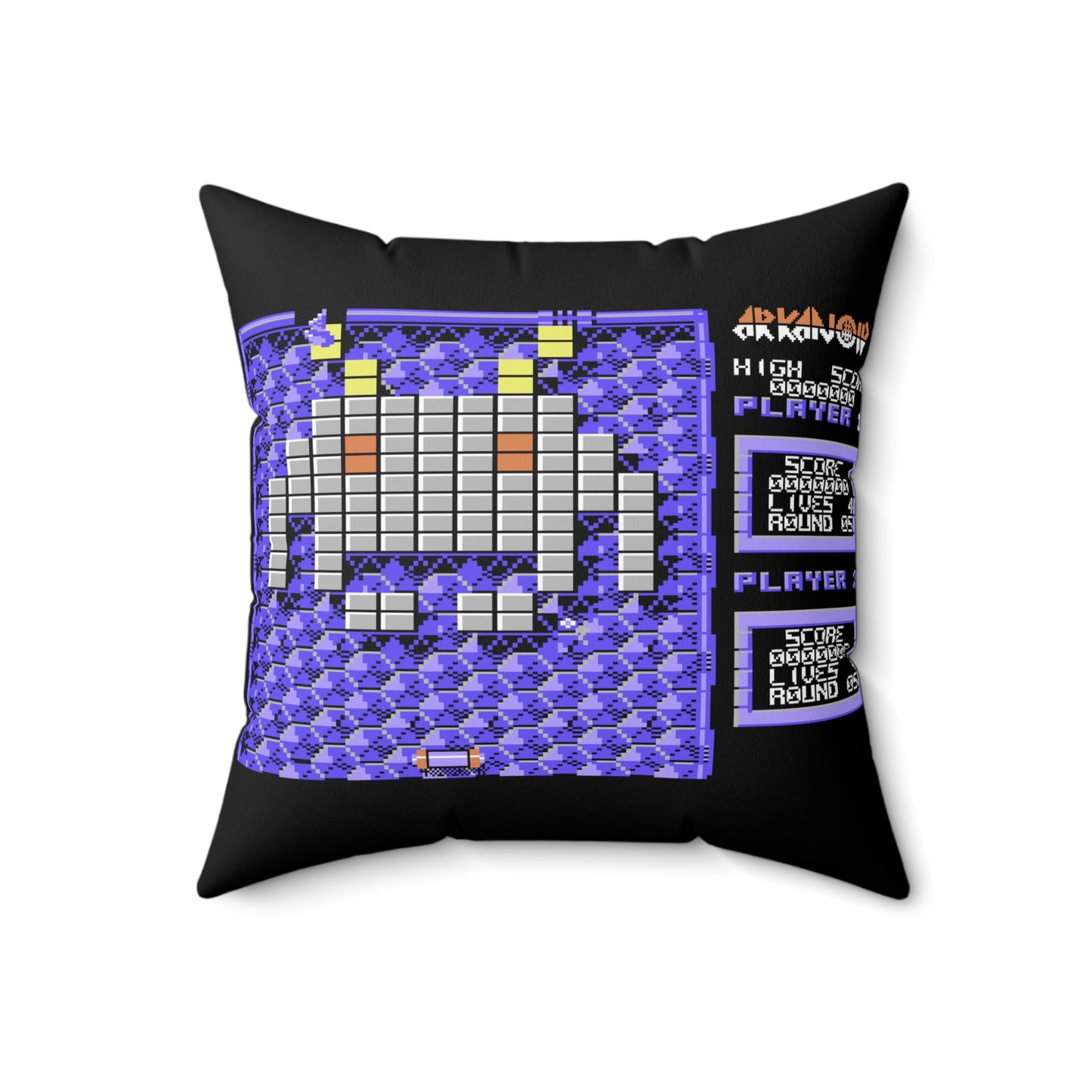 Arkanoid Spun Polyester Square Pillow