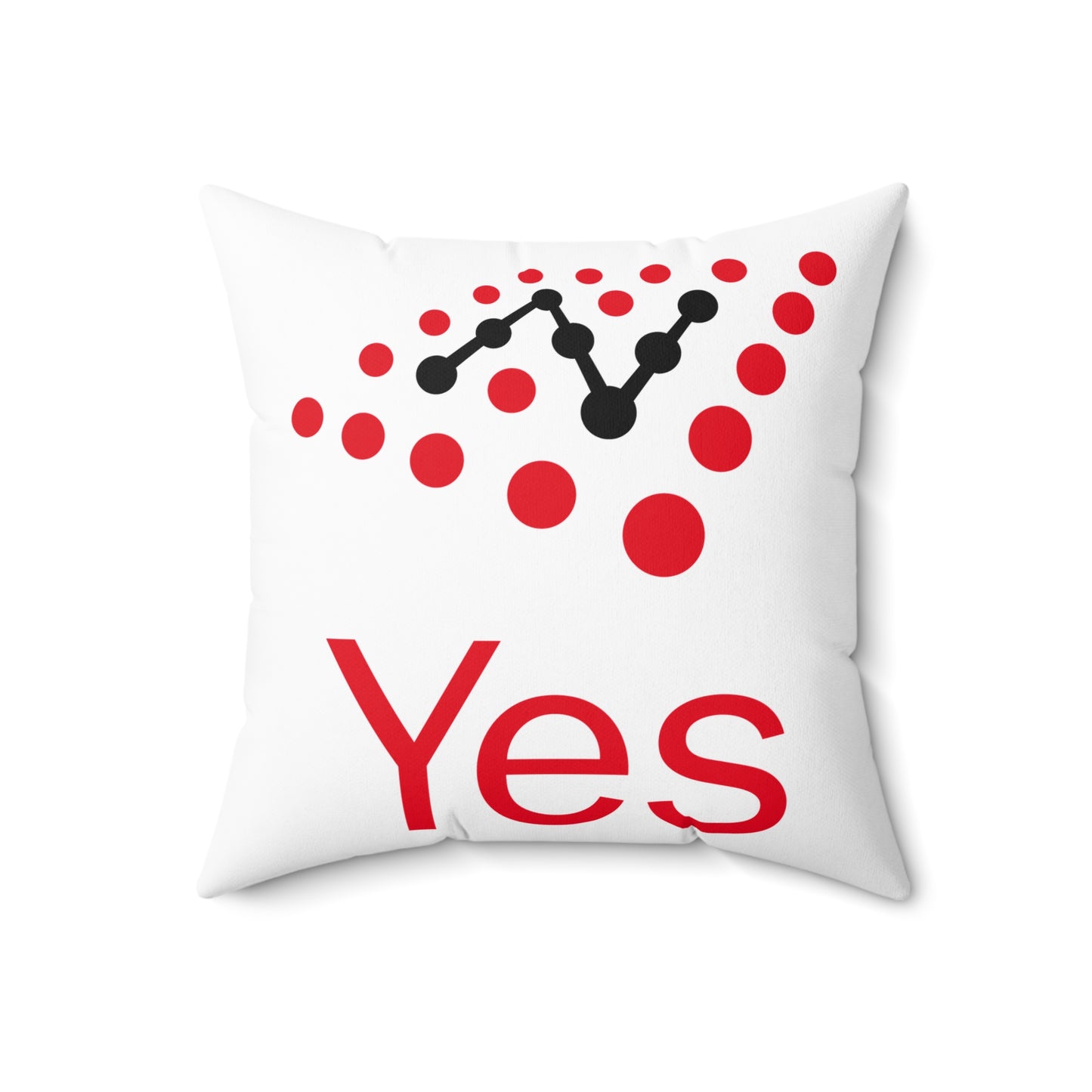 Novell Spun Polyester Square Pillow