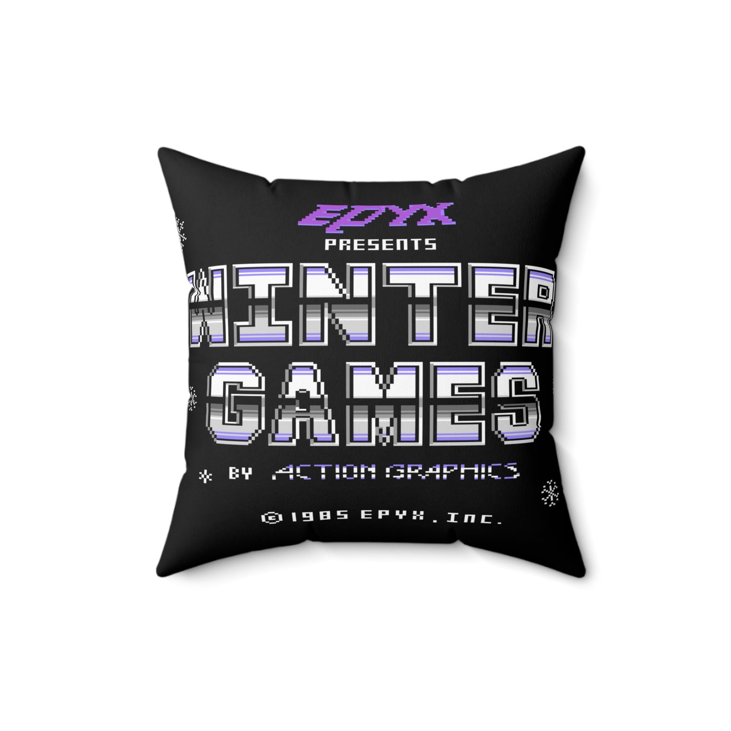 Winter Games Spun Polyester Square Pillow