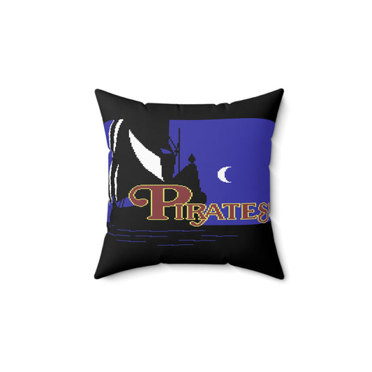 Pirates Spun Polyester Square Pillow