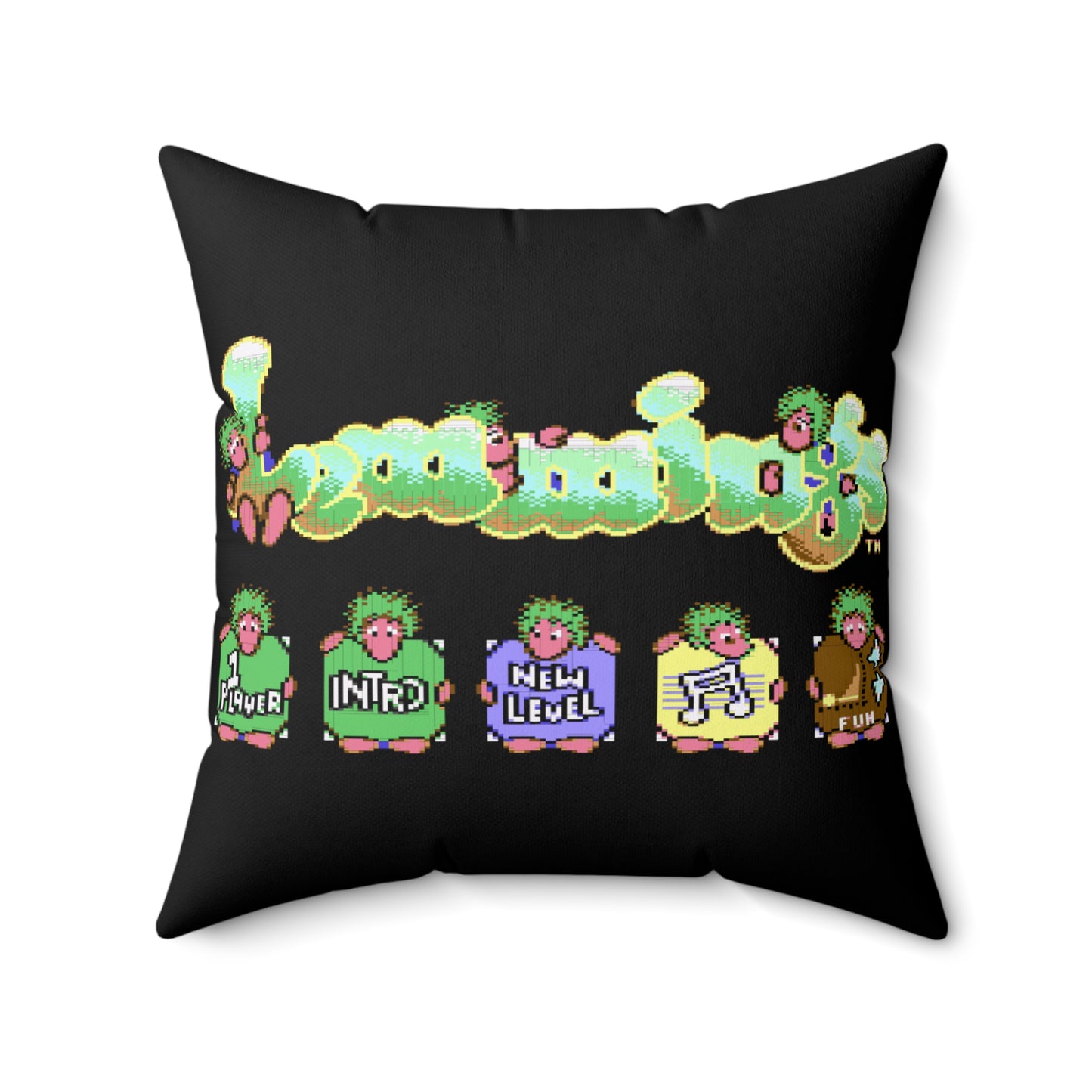 Lemmings Spun Polyester Square Pillow