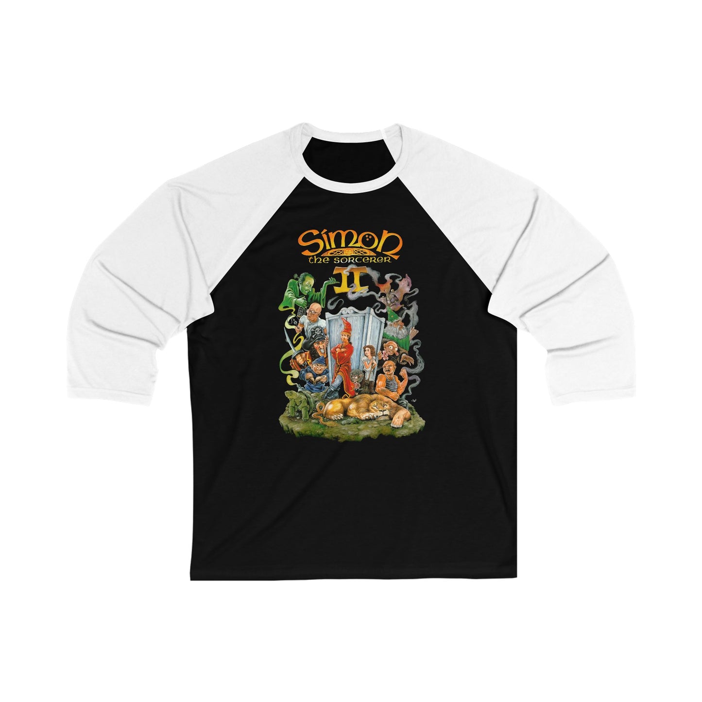 Simon the Sorcerer 2 Unisex 3/4 Sleeve Baseball Tee