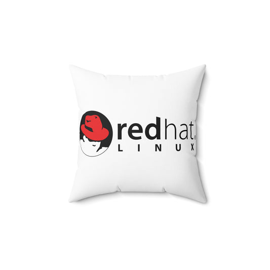 Red Hat Spun Polyester Square Pillow