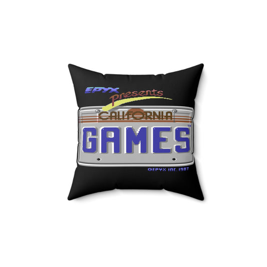 California Games Spun Polyester Square Pillow