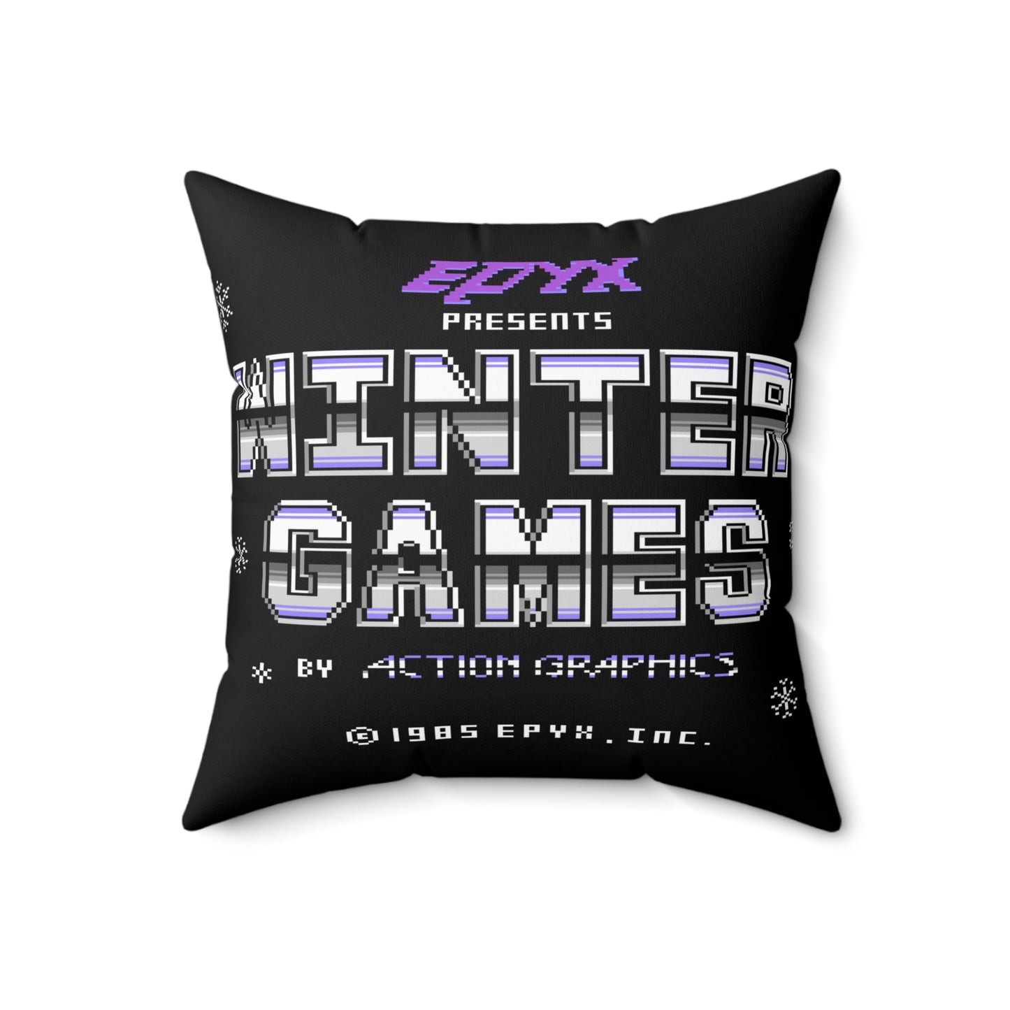 Winter Games Spun Polyester Square Pillow