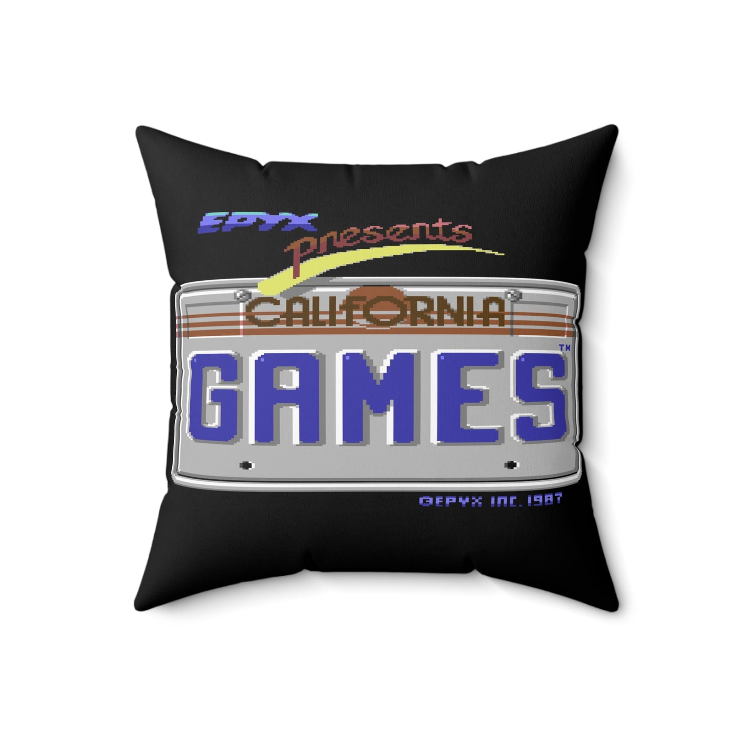 California Games Spun Polyester Square Pillow