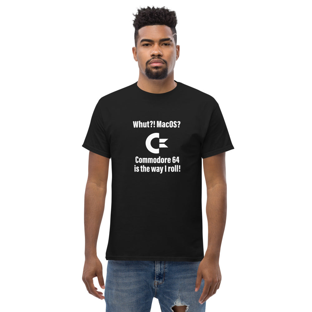 Whut?! MacOS? Commodore 64 Men's heavyweight tee