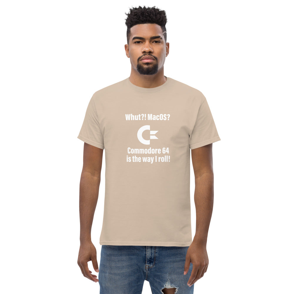 Whut?! MacOS? Commodore 64 Men's heavyweight tee