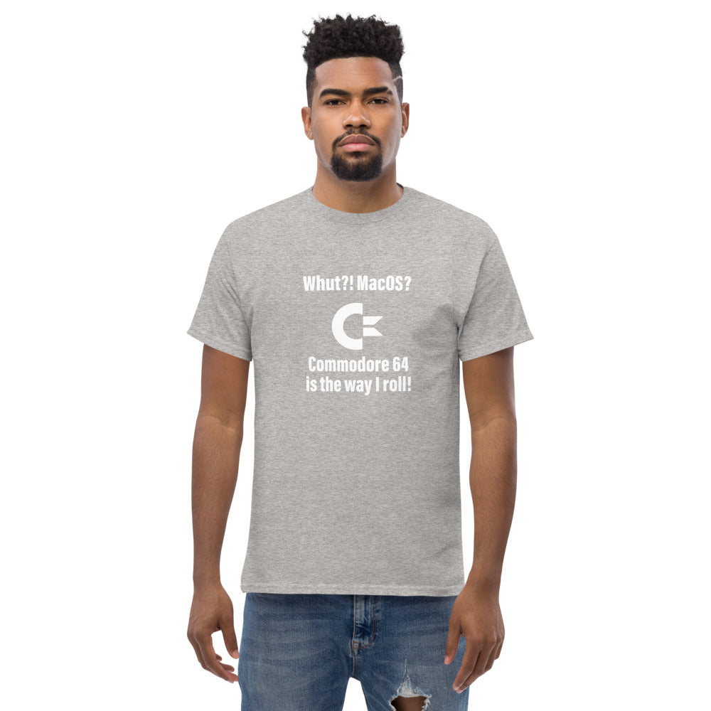 Whut?! MacOS? Commodore 64 Men's heavyweight tee