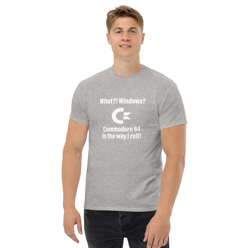 Whut?! Windows? Commodore 64 Men's heavyweight tee