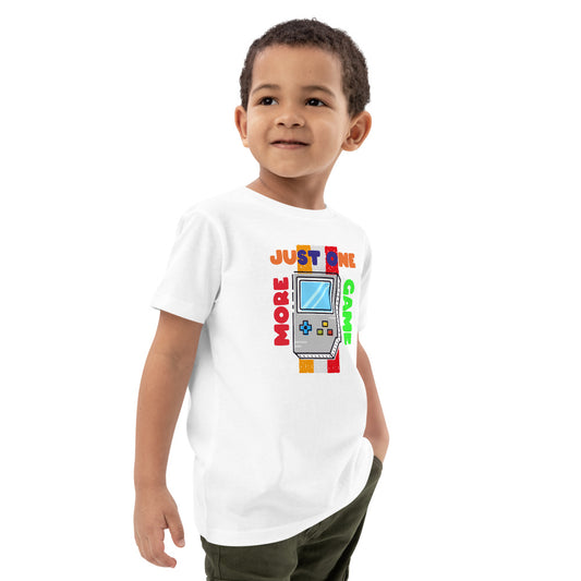 Just One More Game Organic cotton kids t-shirt