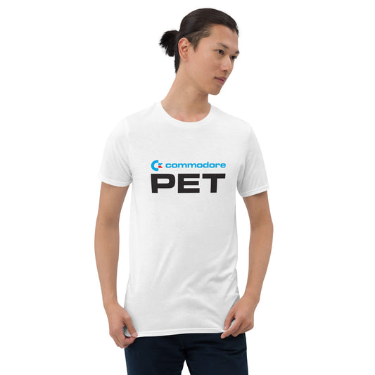 Commodore PET White Short-Sleeve Unisex T-Shirt