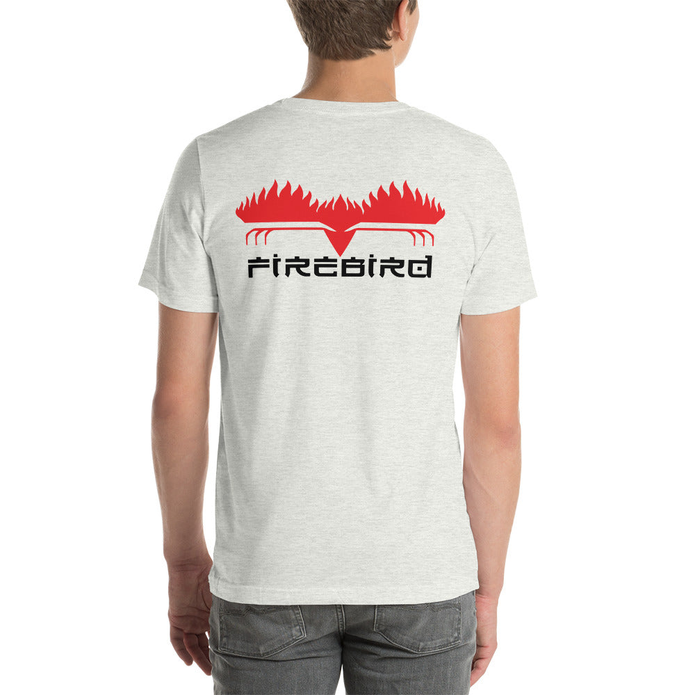 Firebird Black letters on Back Short-Sleeve Unisex T-Shirt