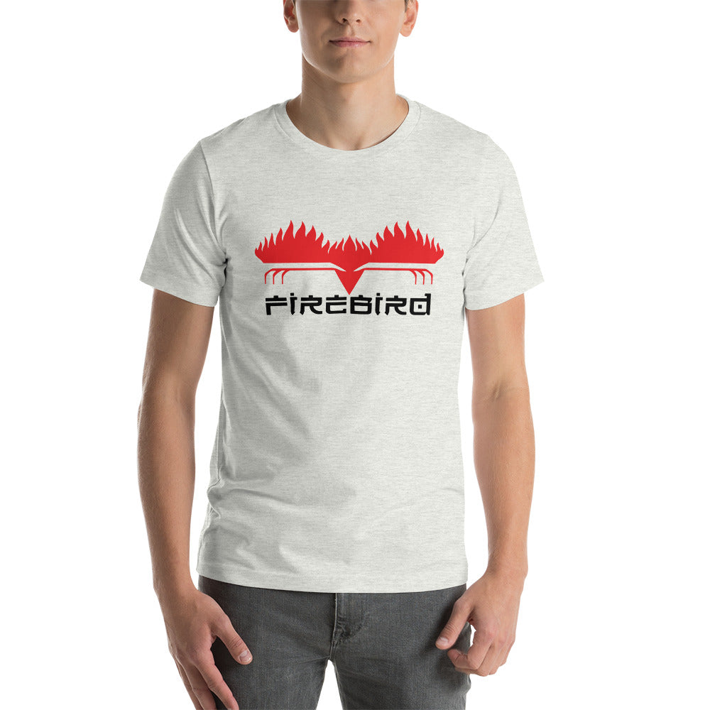 Firebird Black letters on Front Short-Sleeve Unisex T-Shirt