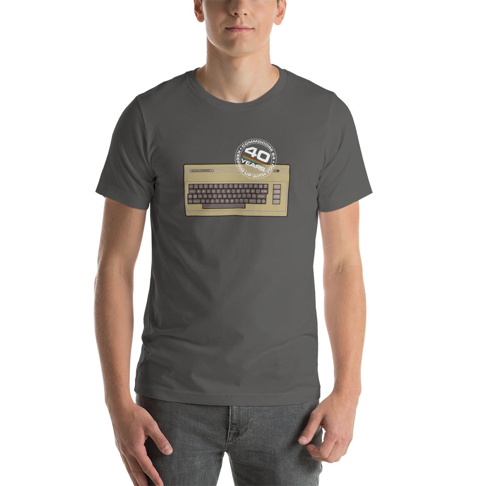 Short-Sleeve Unisex T-Shirt Commodore 64 40th Anniversary