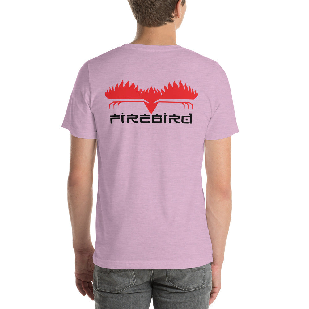 Firebird Black letters on Back Short-Sleeve Unisex T-Shirt