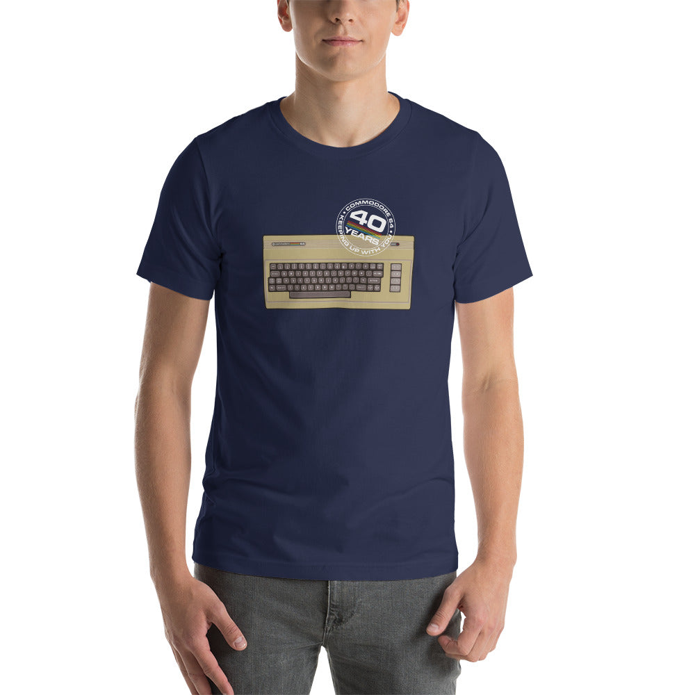 Short-Sleeve Unisex T-Shirt Commodore 64 40th Anniversary