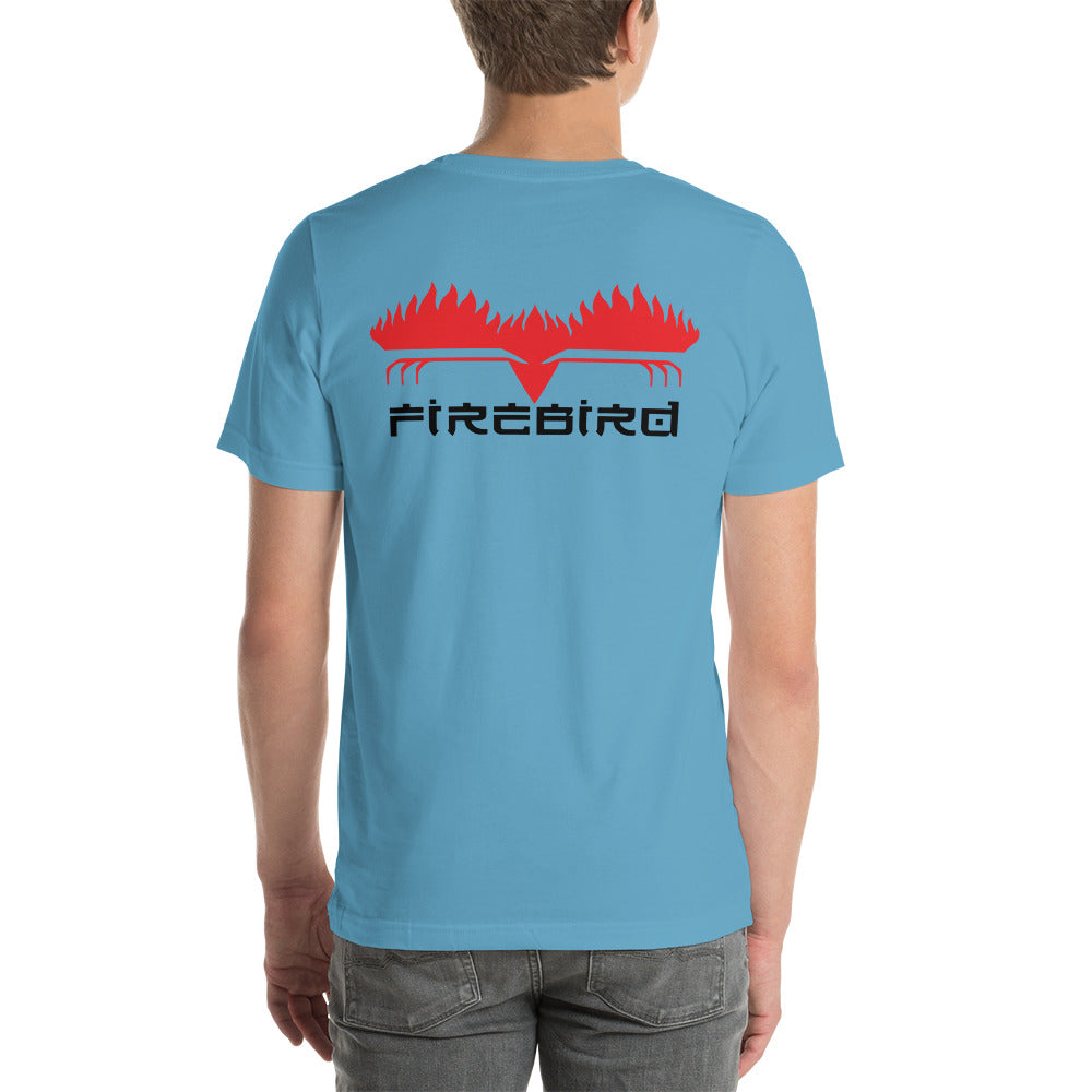 Firebird Black letters on Back Short-Sleeve Unisex T-Shirt