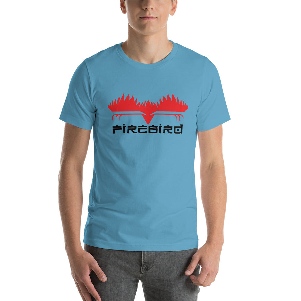 Firebird Black letters on Front Short-Sleeve Unisex T-Shirt