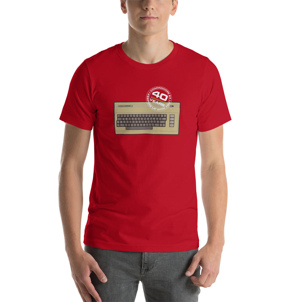 Short-Sleeve Unisex T-Shirt Commodore 64 40th Anniversary