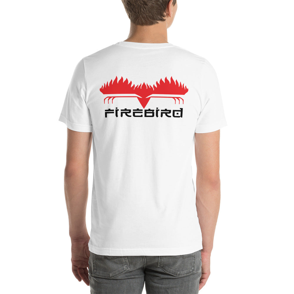 Firebird Black letters on Back Short-Sleeve Unisex T-Shirt