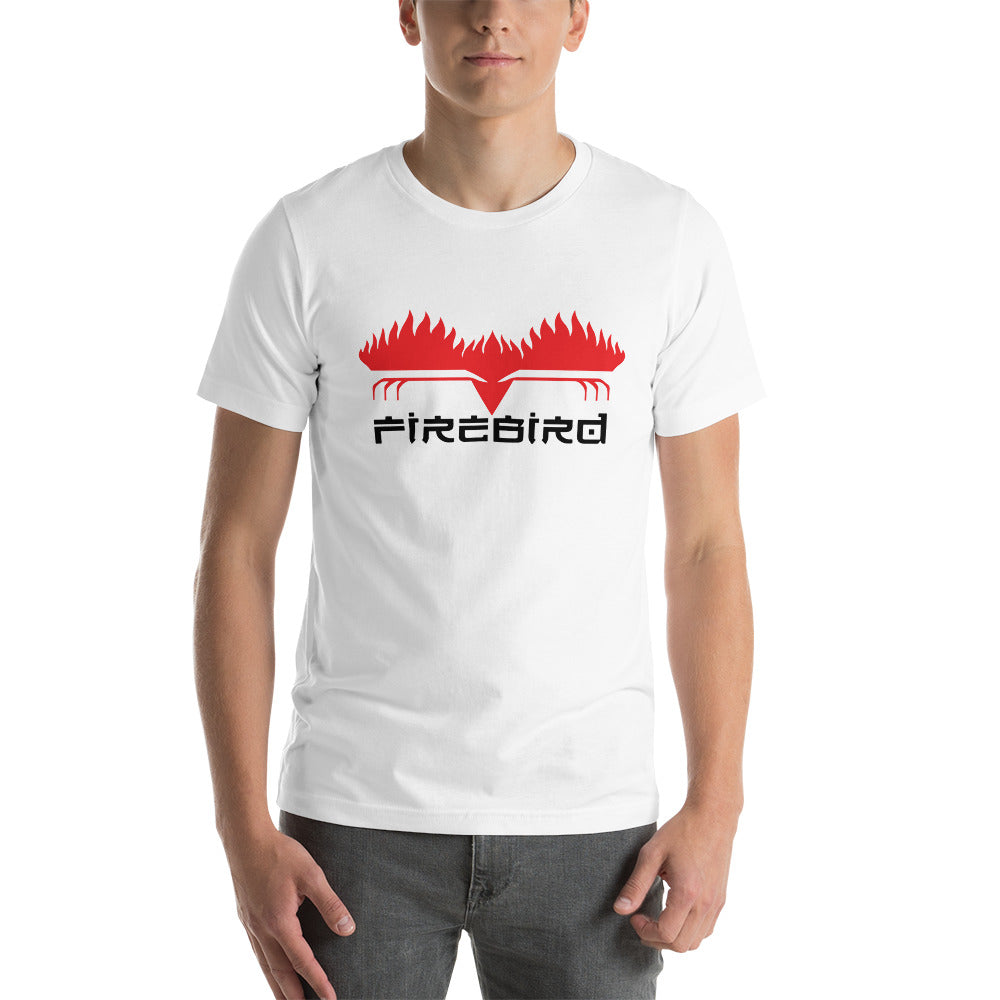 Firebird Black letters on Front Short-Sleeve Unisex T-Shirt