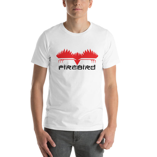 Firebird Black letters on Front Short-Sleeve Unisex T-Shirt