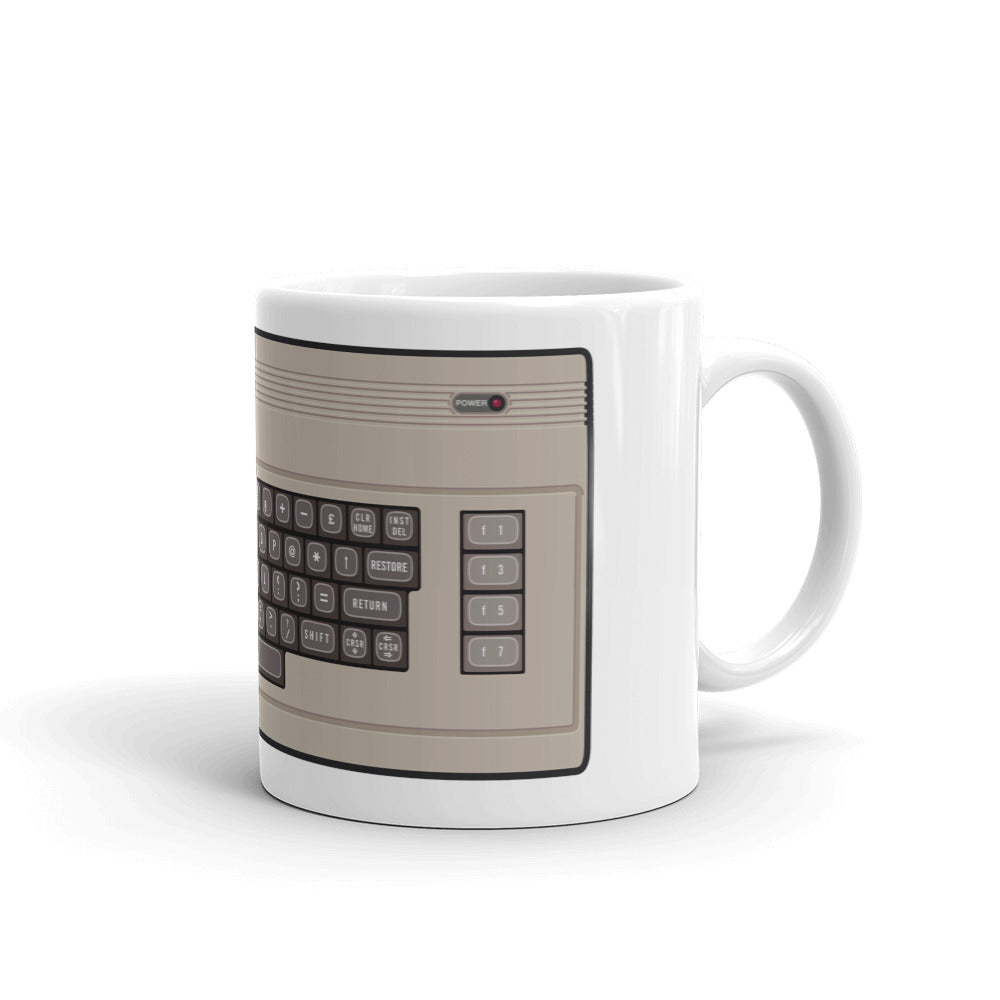 Commodore 64 White glossy mug