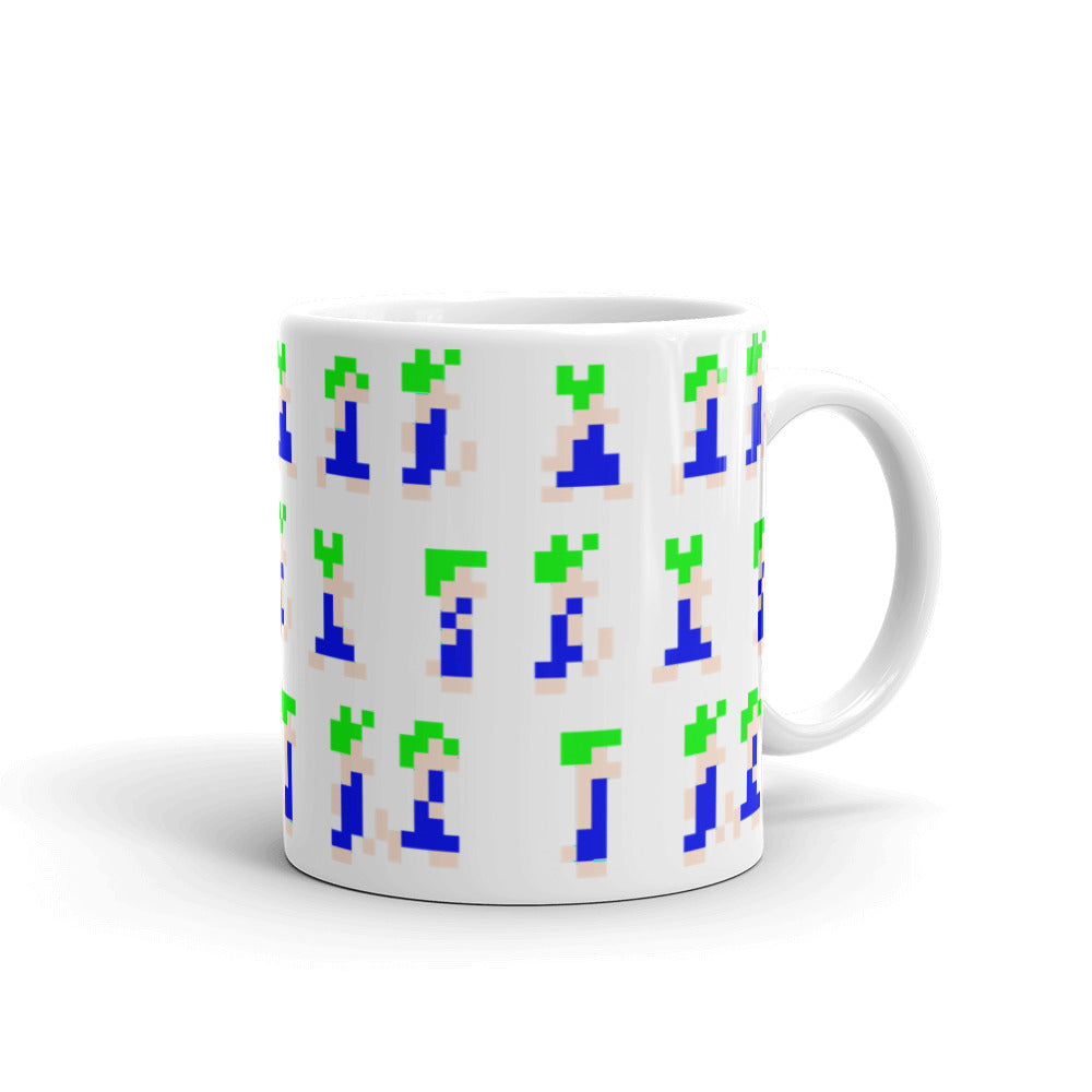 Lemmings White glossy mug