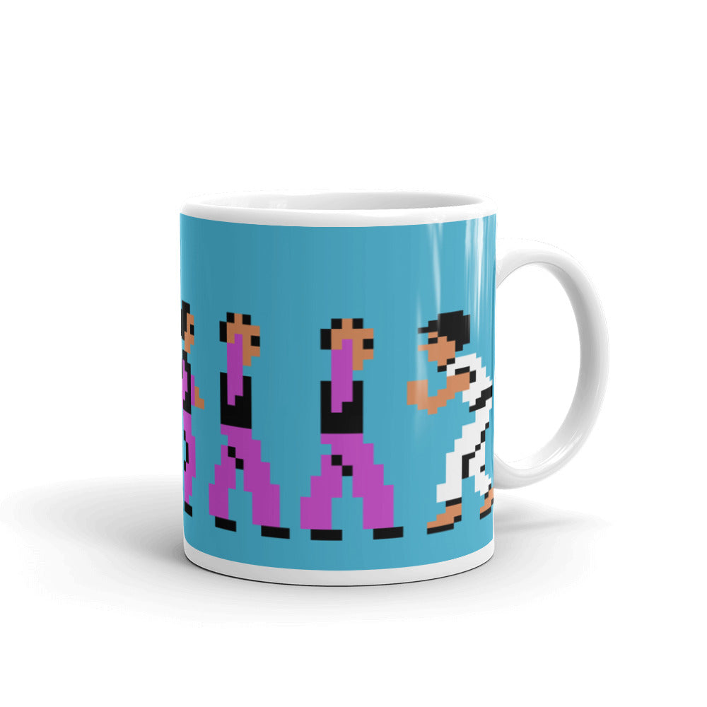 Kungfu Master White glossy mug