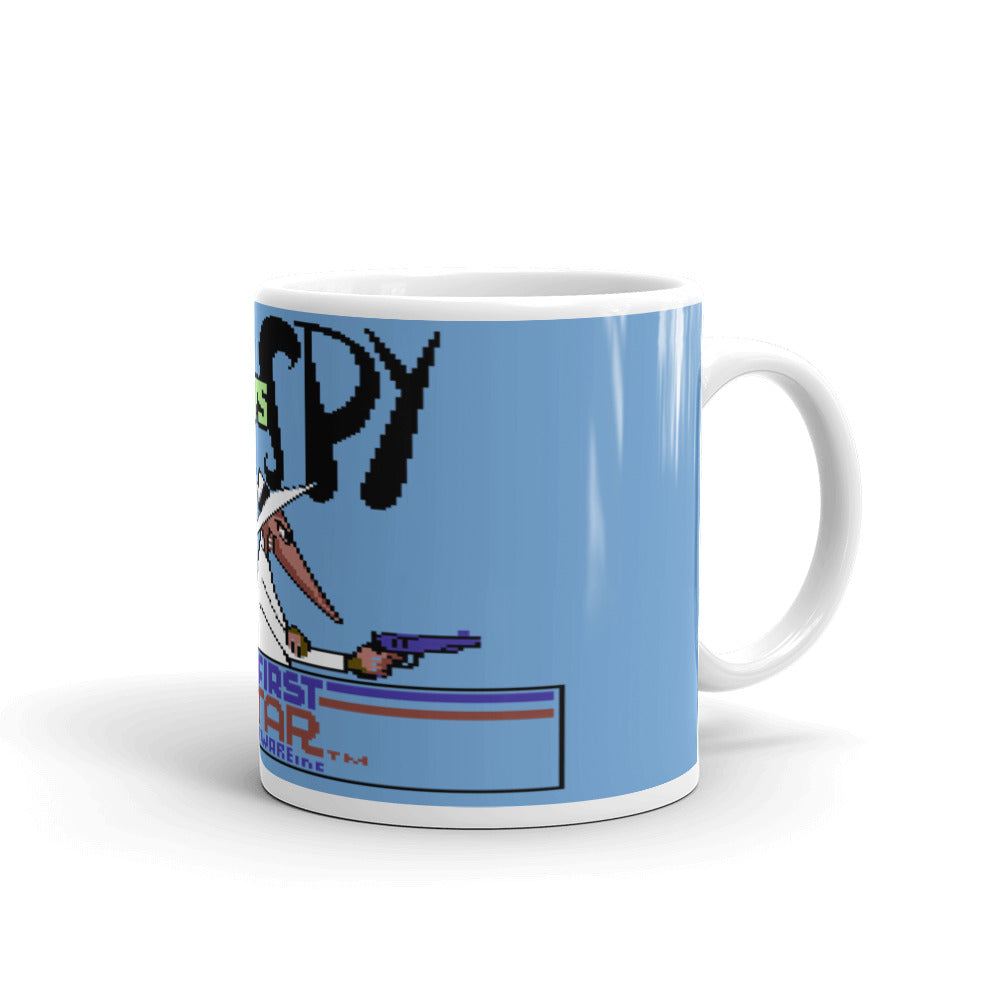 Spy vs Spy White glossy mug