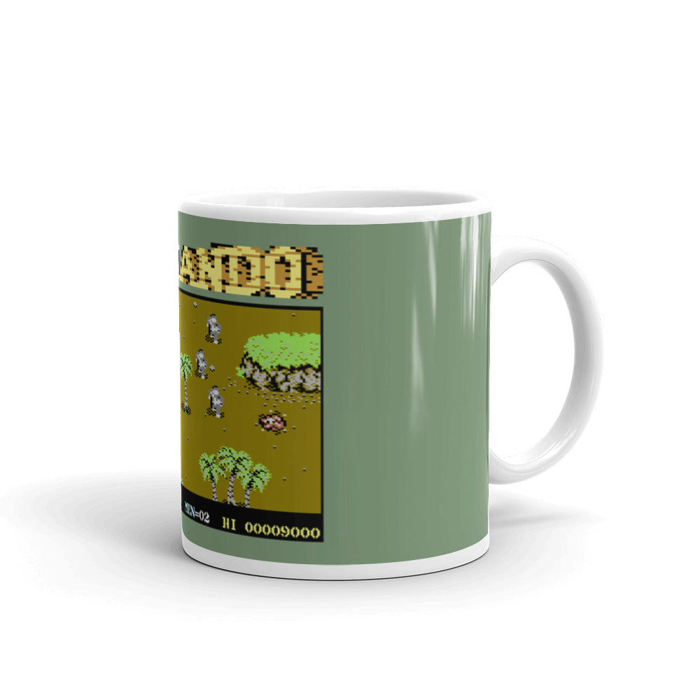 Commando White glossy mug