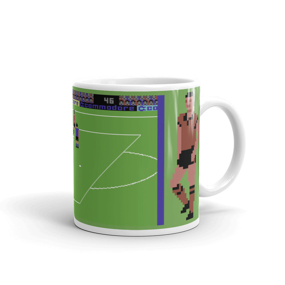 International Soccer White glossy mug