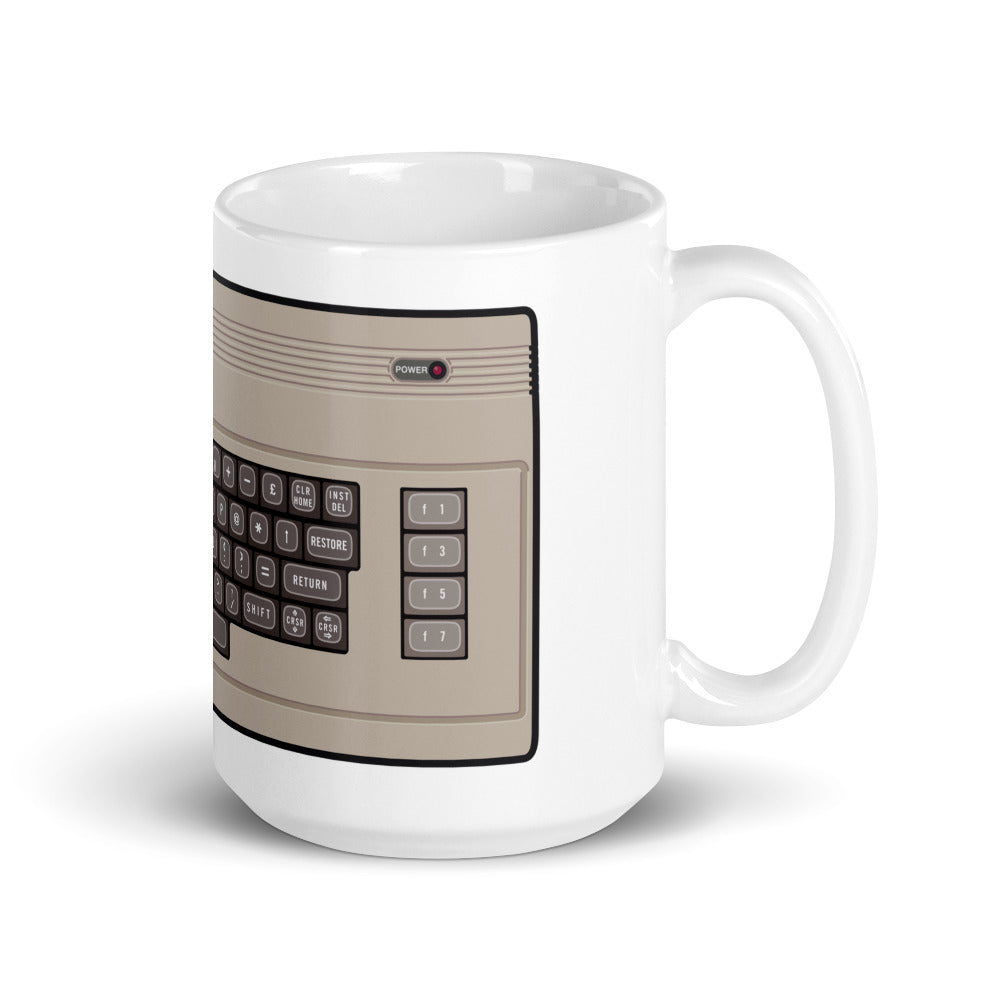 Commodore 64 White glossy mug