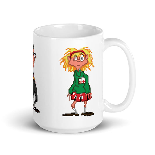 Day of the Tentacle White glossy mug