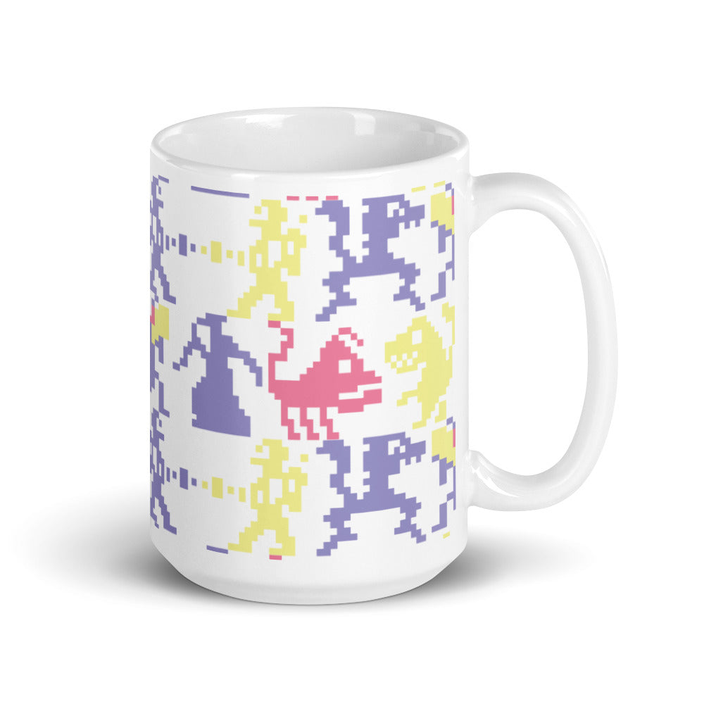 Wizard of Wor White glossy mug