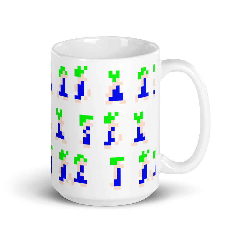 Lemmings White glossy mug